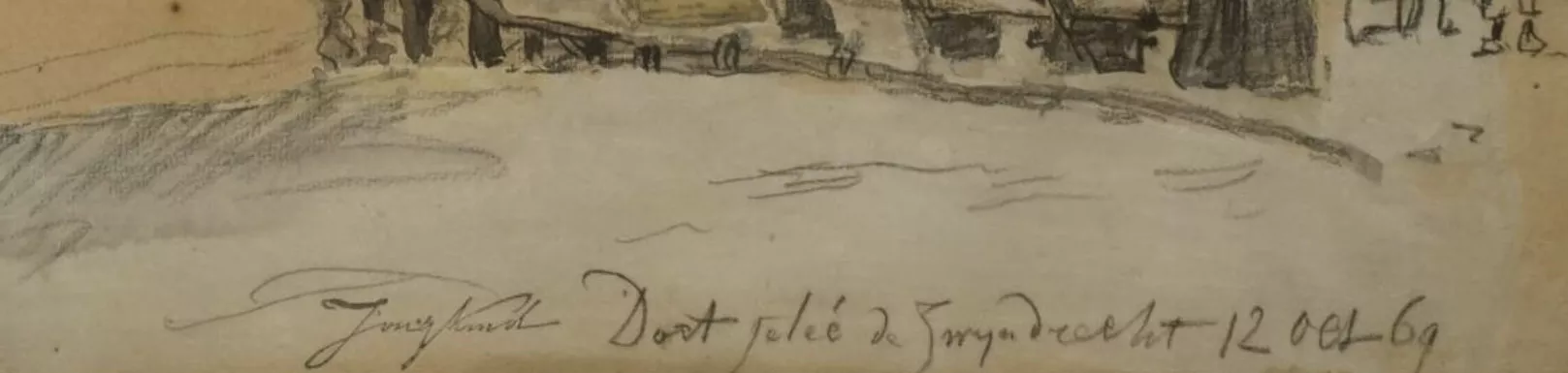 Signature de Johan Barthold Jongkind
