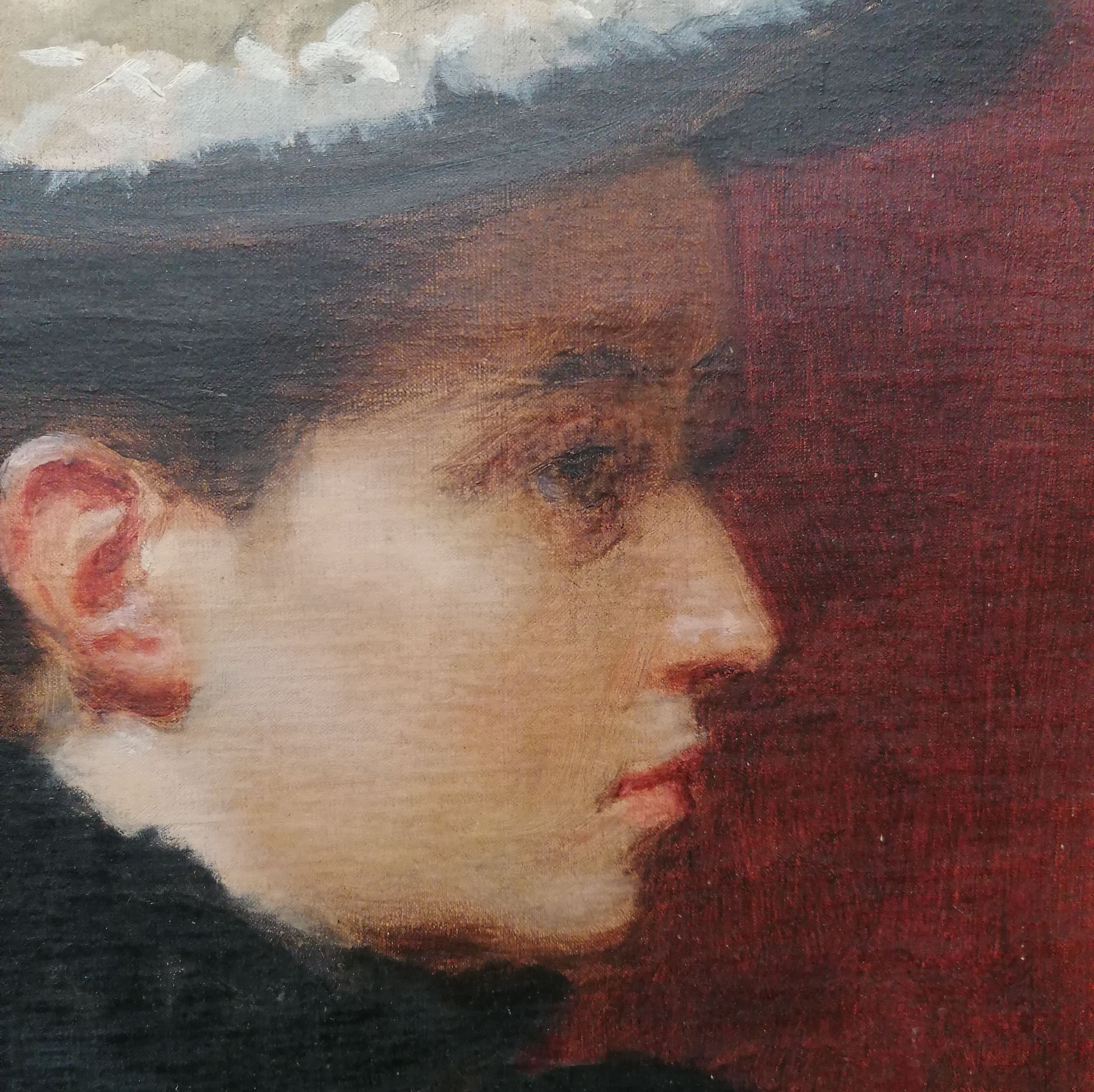 Carolus Duran Huile Sur Toile Detail