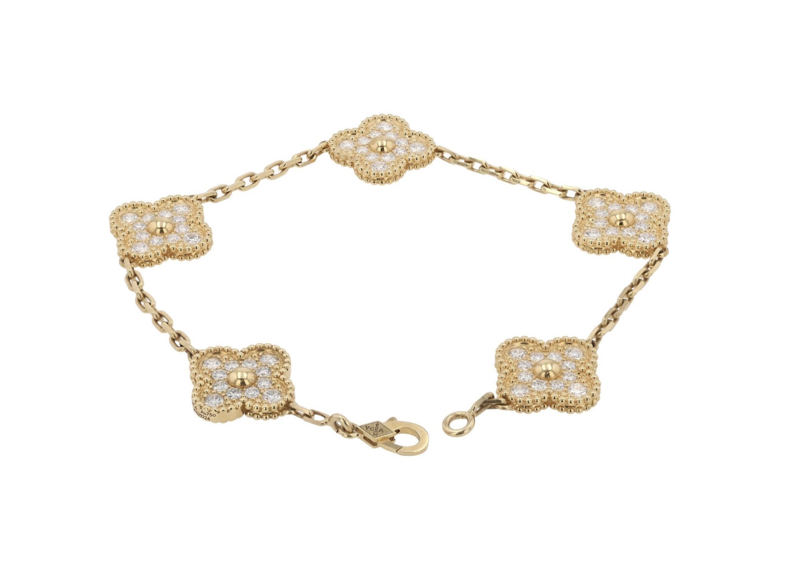 Van Cleef & Arpels, bracelet Alhambra en diamants