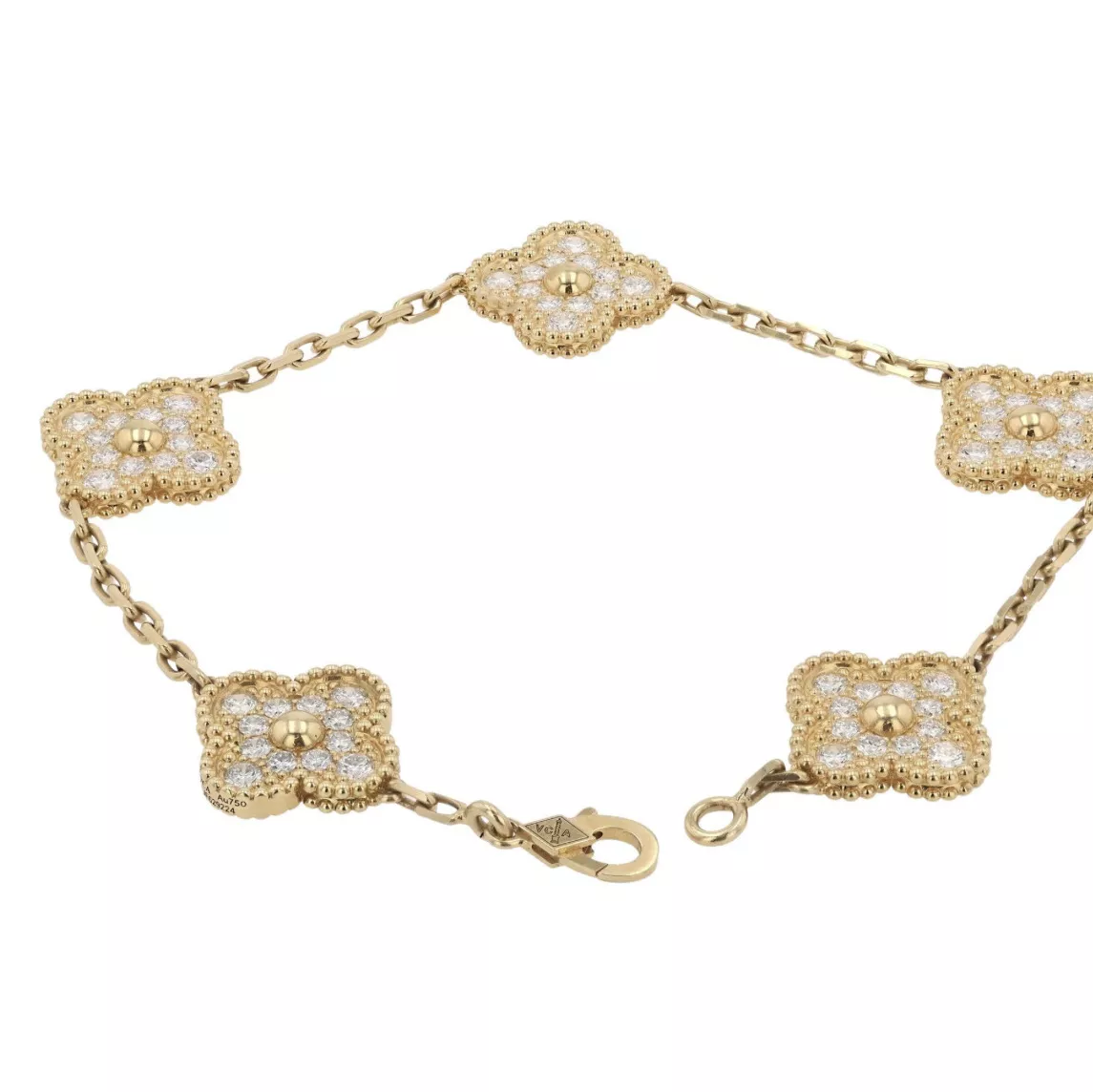 Van Cleef & Arpels, bracelet Alhambra en diamants