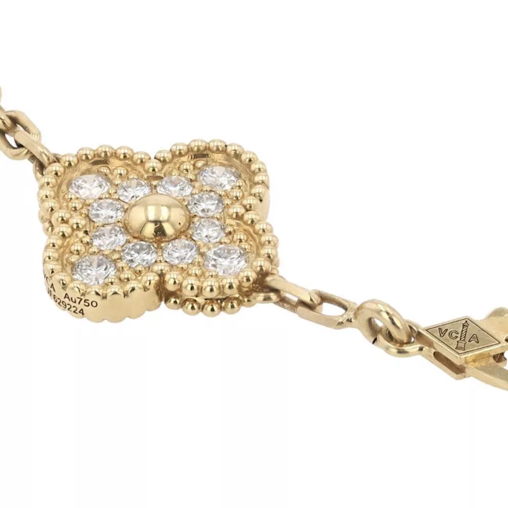 Van Cleef & Arpels, bracelet Alhambra en diamants