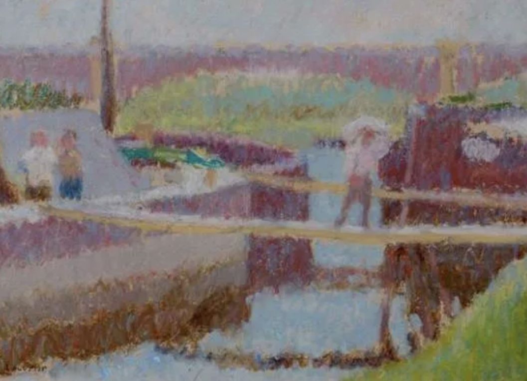 Maurice Louvrier, huile sur toile