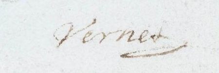 Signature de Claude Joseph Vernet