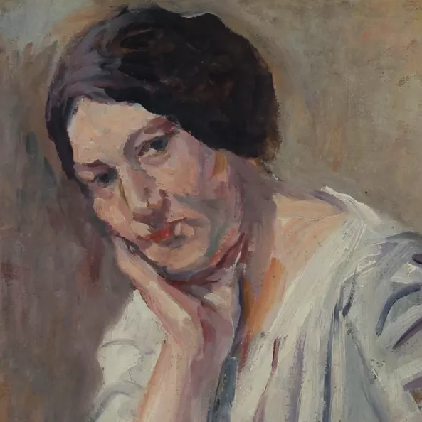 Luce, portrait, huile sur toile