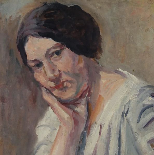 Luce, portrait, huile sur toile