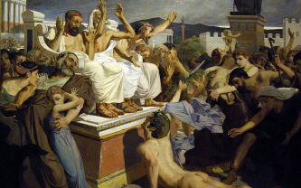 Merson, huile sur toile