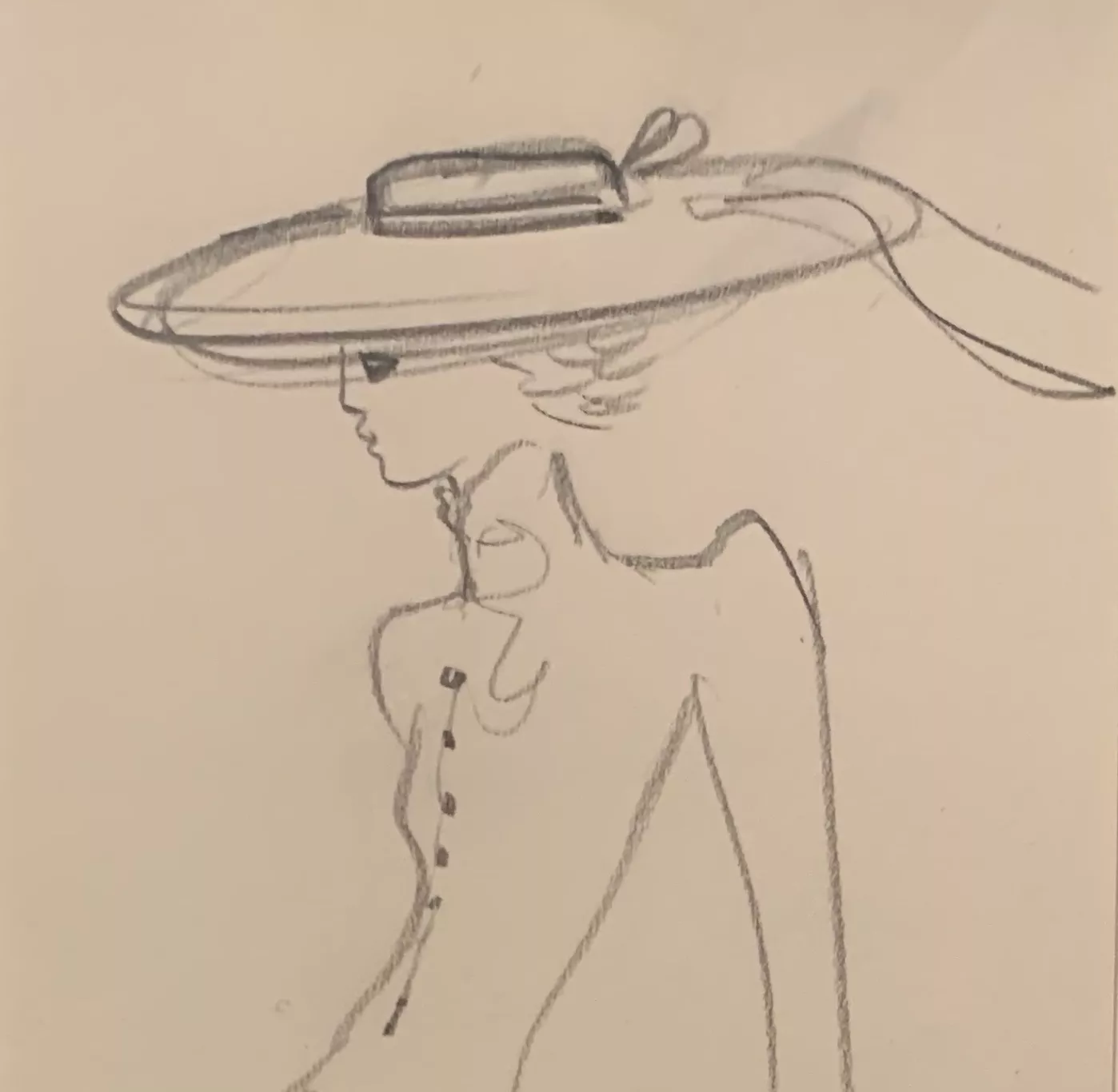 Saint Laurent, dessin d'&eacute;tude