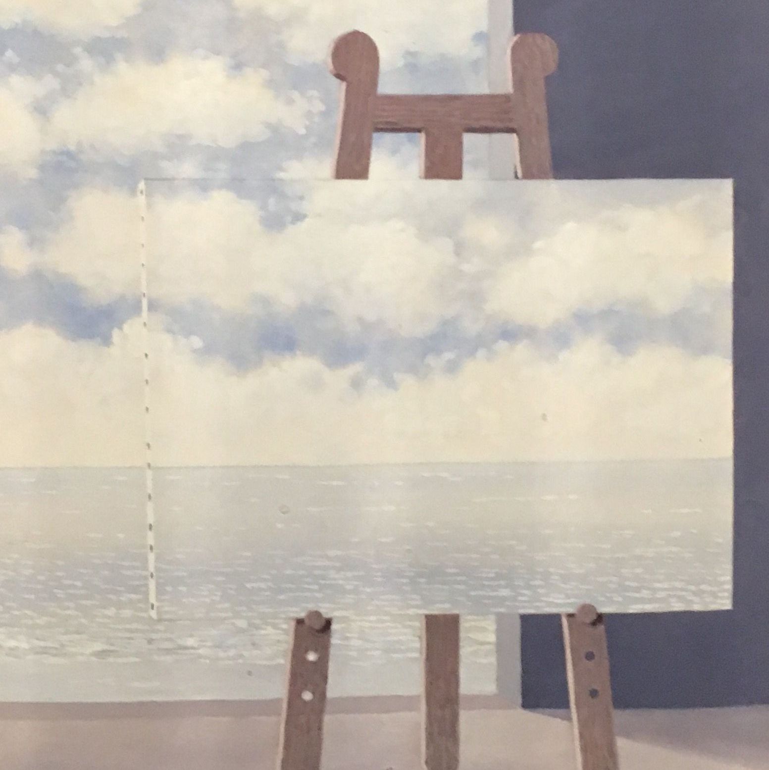 Magritte, la condition humaine, huile sur toile