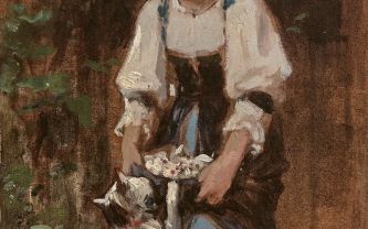 Léon Bazile Perrault, huile sur toile