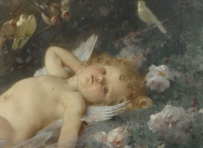 Léon Bazile Perrault, huile sur toile