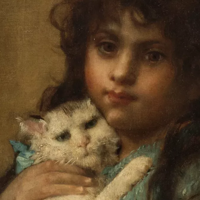 L&eacute;on Bazile Perrault, huile sur toile