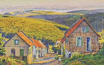 Gustave Cariot, huile sur toile