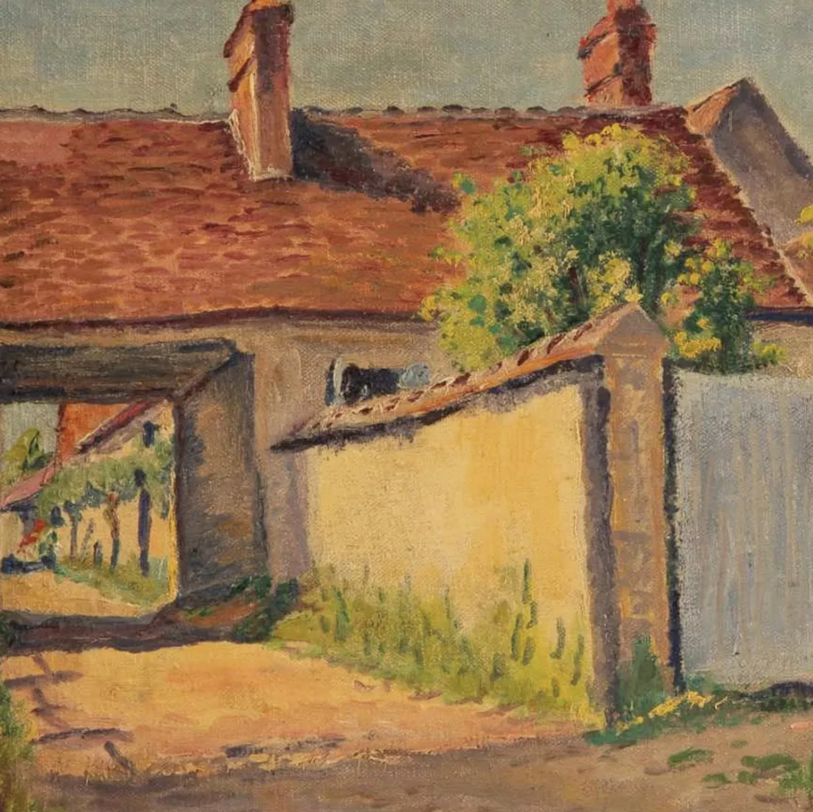 Gustave Cariot, huile sur toile