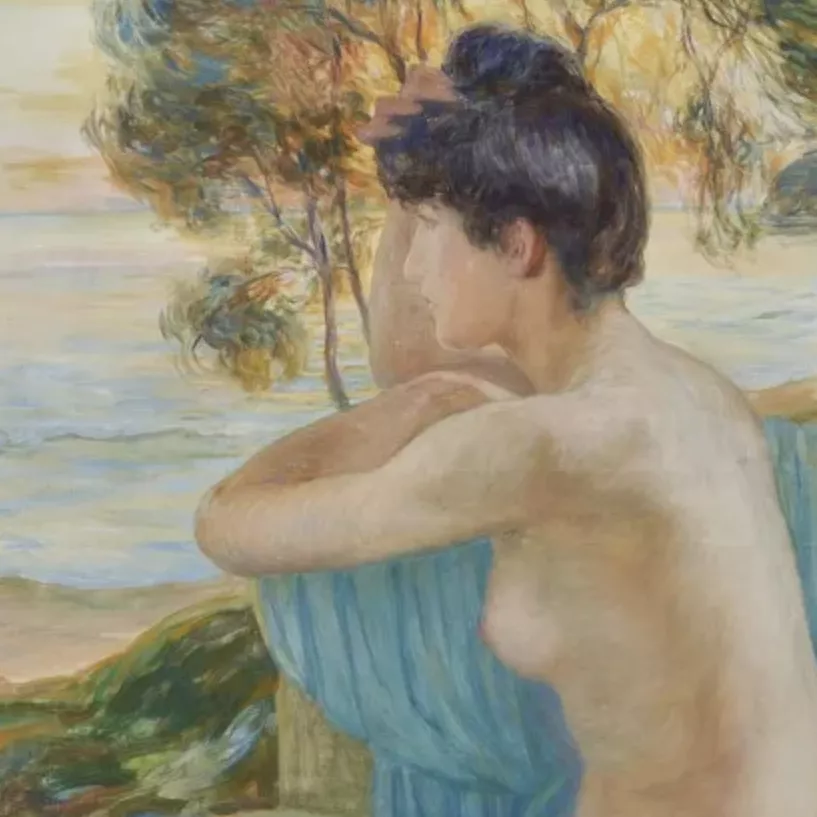 Cl&eacute;mentine H&eacute;l&egrave;ne Dufau, huile sur toile