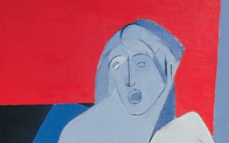 Tyeb Mehta, acrylique sur toile