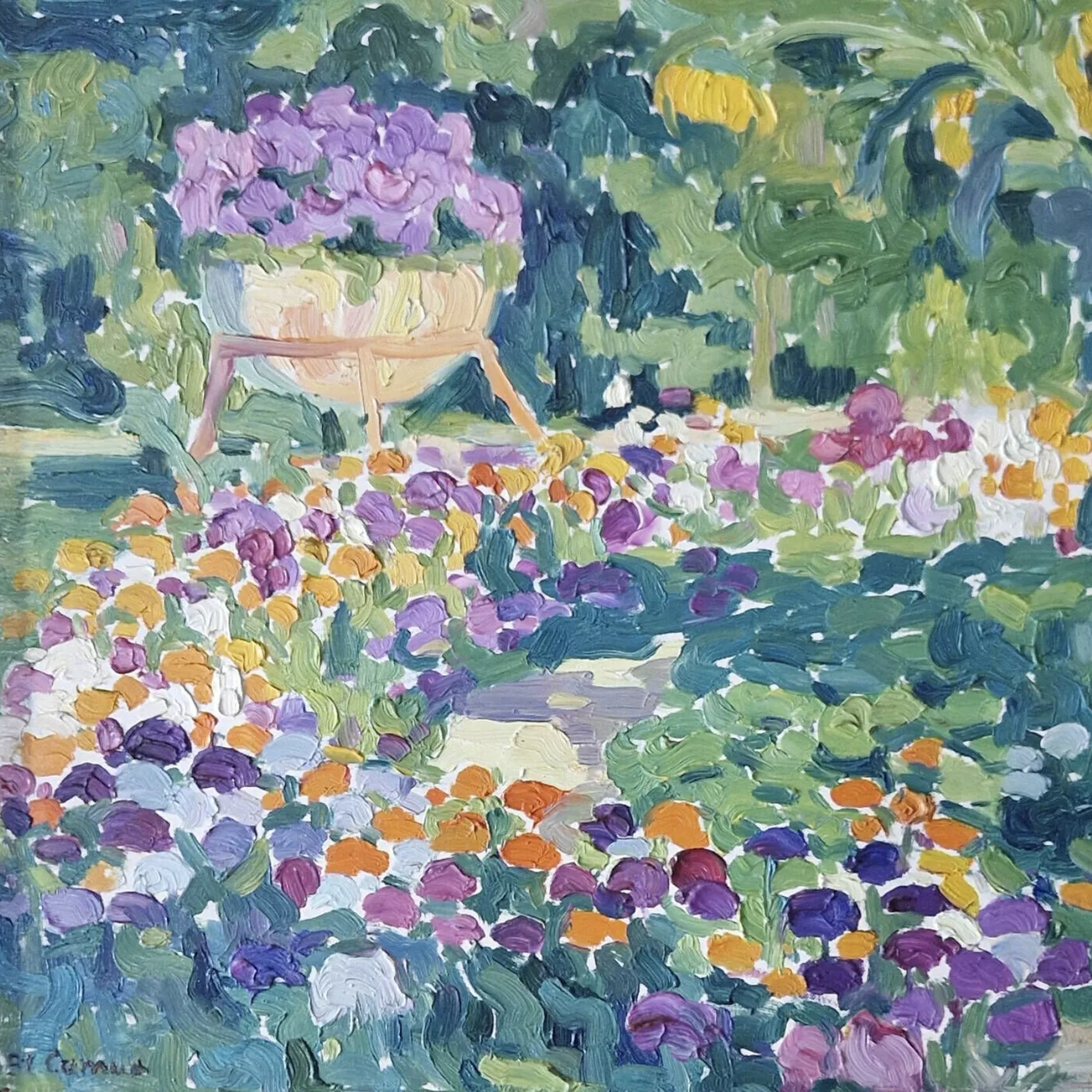 Blanche Camus, huile sur toile