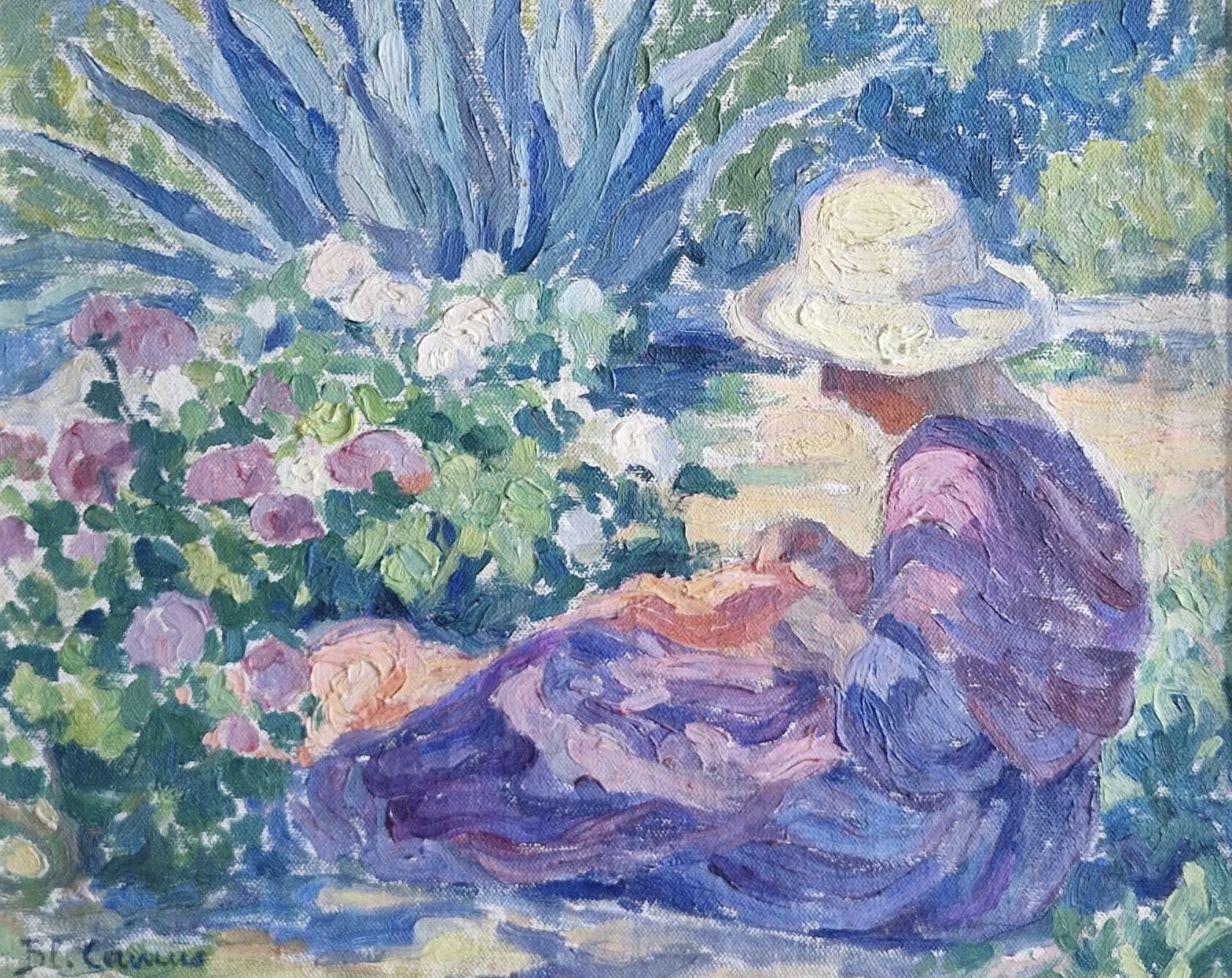 Blanche Camus, huile sur toile