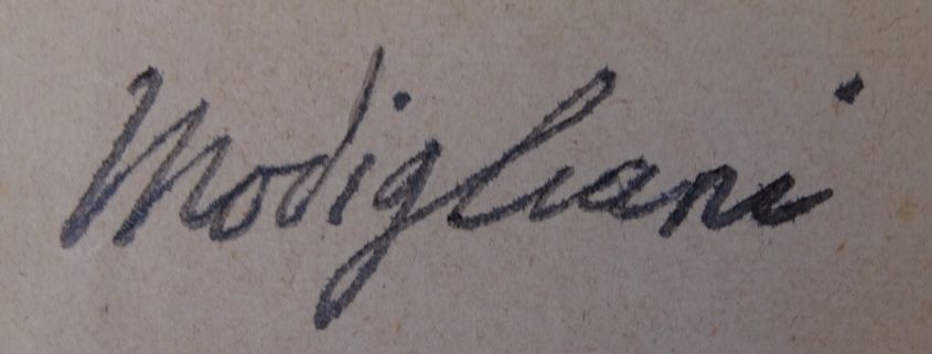 Signature de Modigliani
