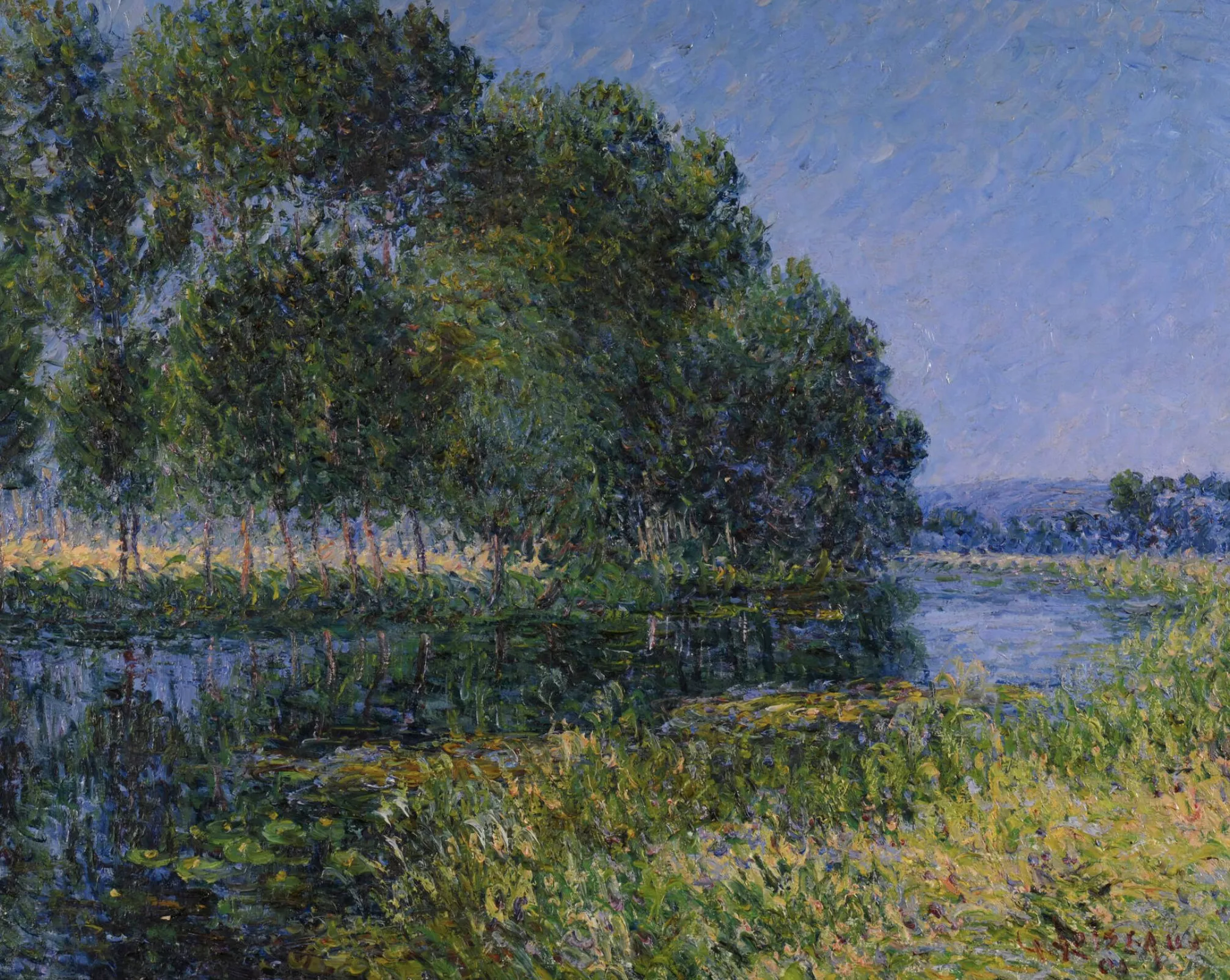 Gustave Loiseau, huile sur toile