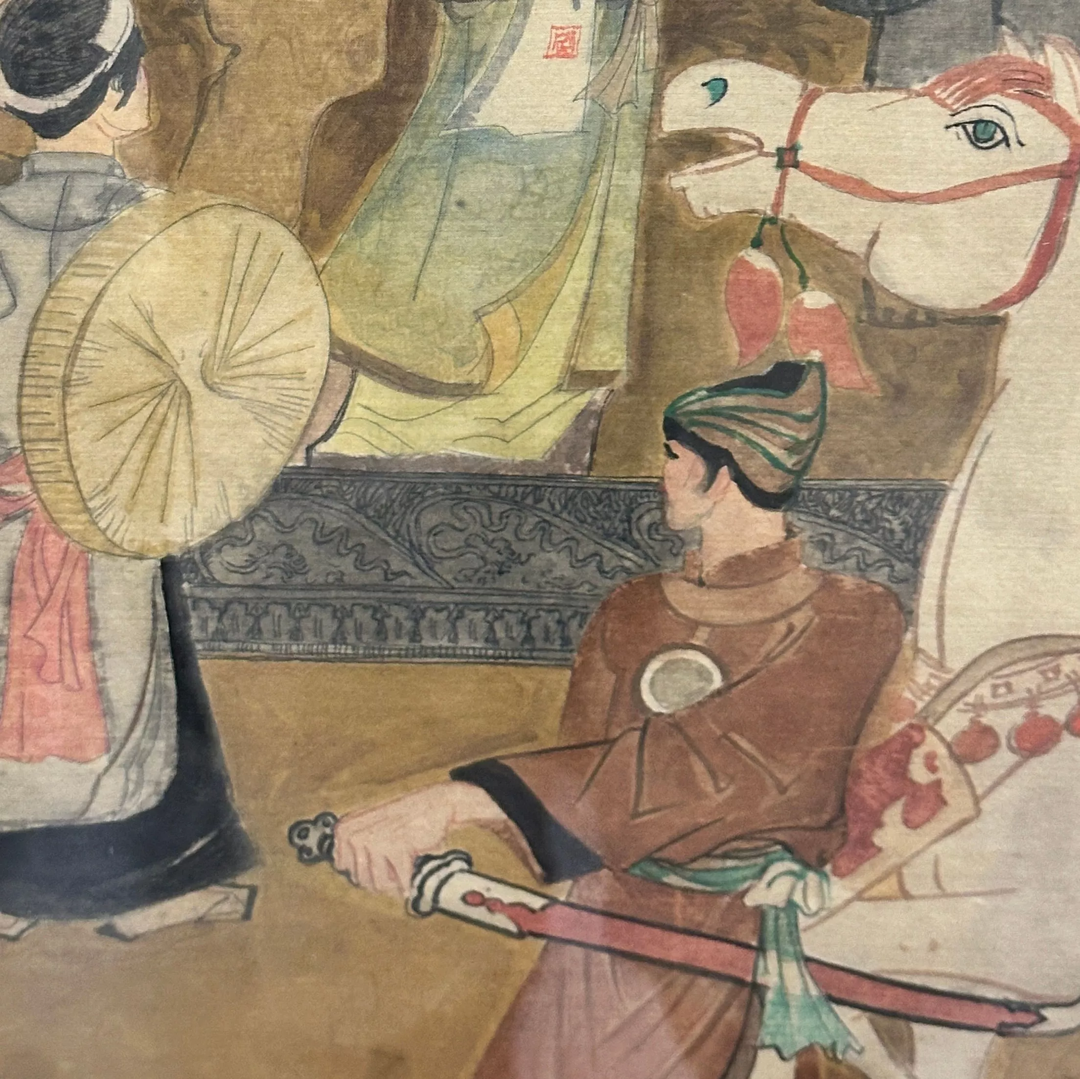 Dang Quy Khoa, peinture sur soie