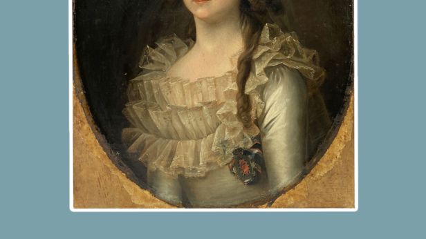 Ecole Danoise Vers 1790 Entourage De Jens Juel Portrait Presume De Sophie De Hesse Cassel Reine Consort De Danemark Copie