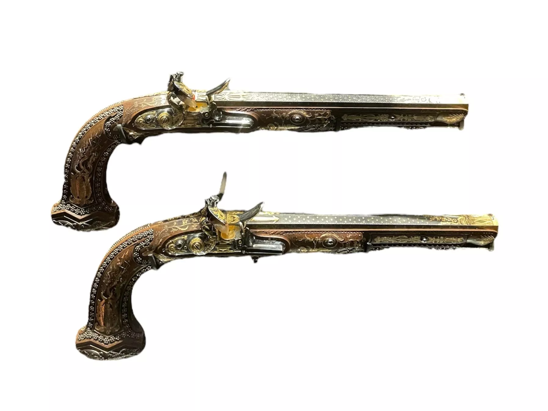 Pistolets &agrave; rouet du 1er Empire