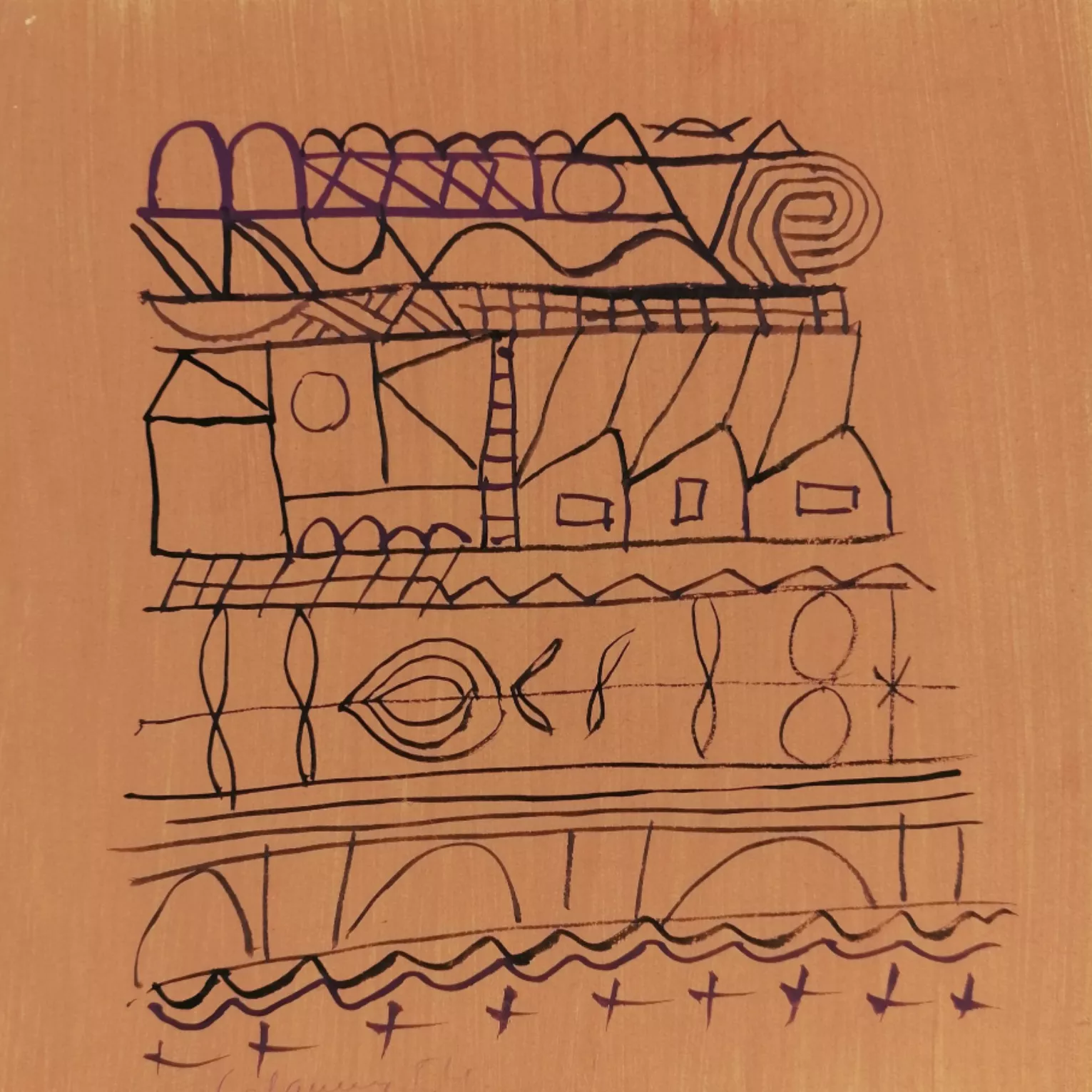 attribué à Fran&ccedil;ois-Xavier Lalanne, dessin
