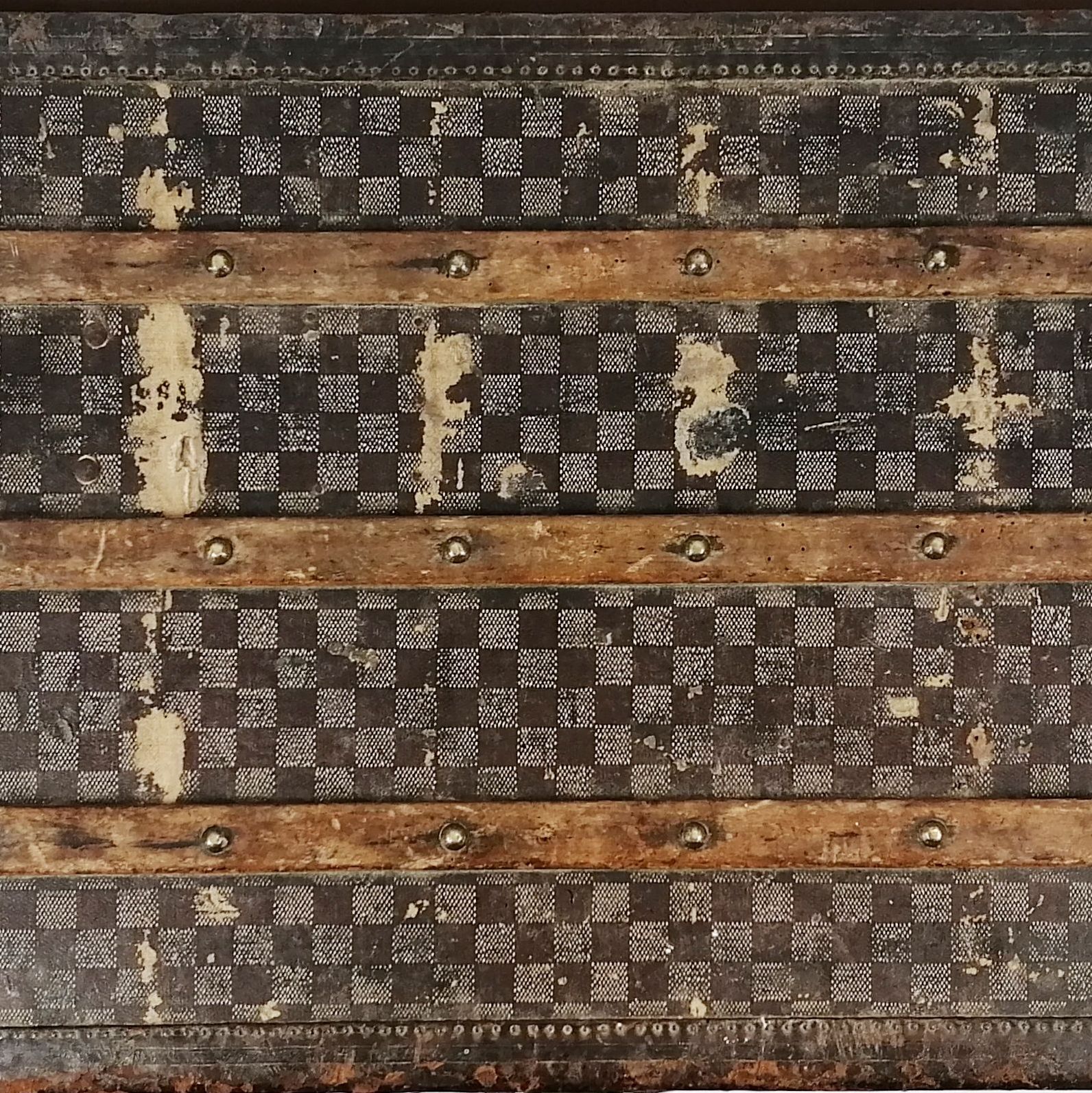 Malle en cuir XXème siècle