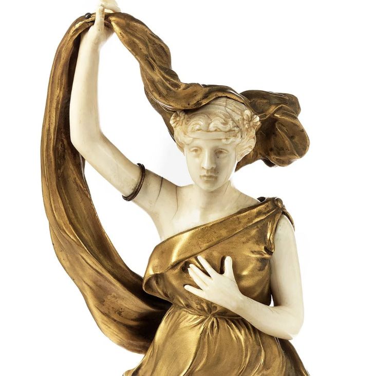 Henri Louis Levasseur, bronze dor&eacute; et ivoire