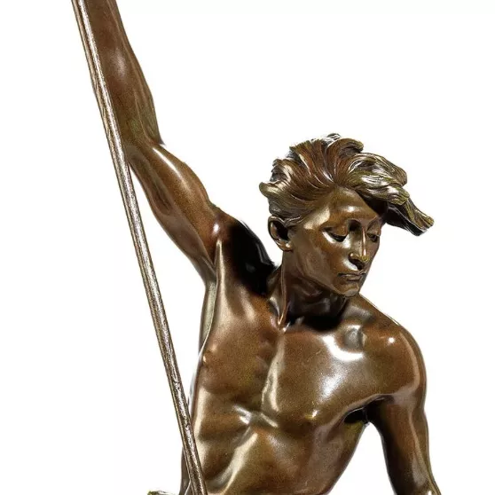 Henri Louis Levasseur, bronze &agrave; patine brune