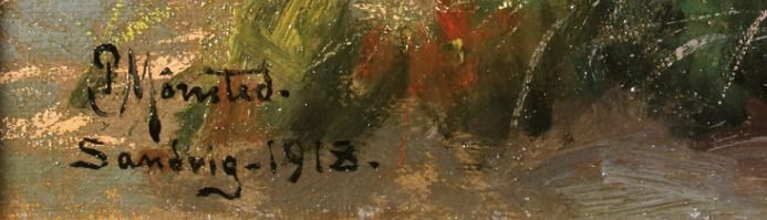 Signature de Peder Mork Monsted