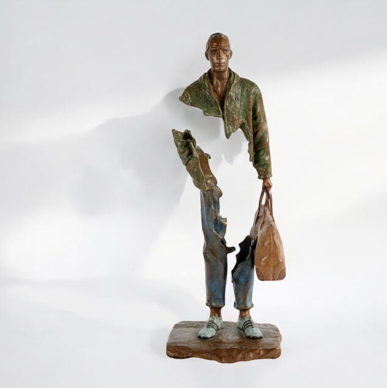 Bruno Catalano, bronze, "Voyageurs"