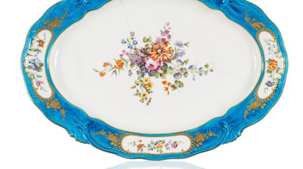 Plat du service bleu céleste Vincennes