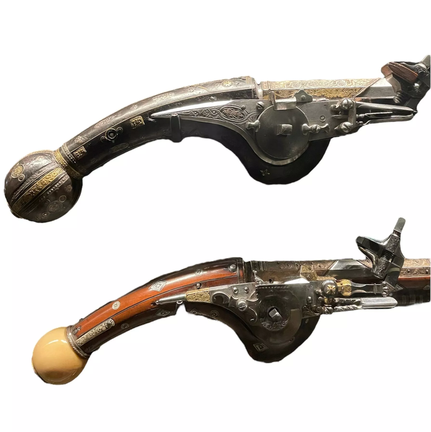 Pistolets &agrave; rouet, XVII&egrave;me
