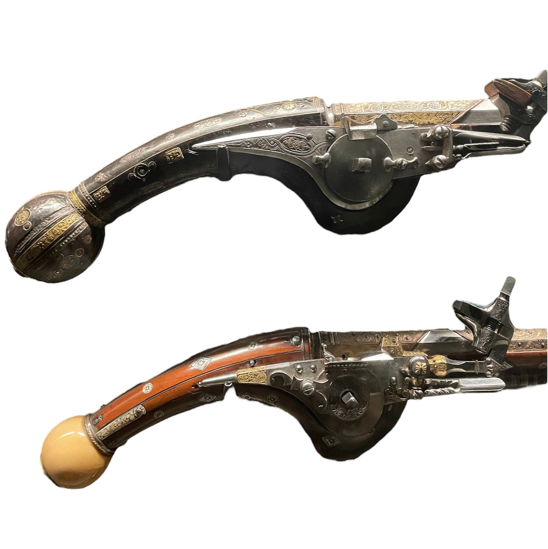 Pistolets à rouet, XVIIème