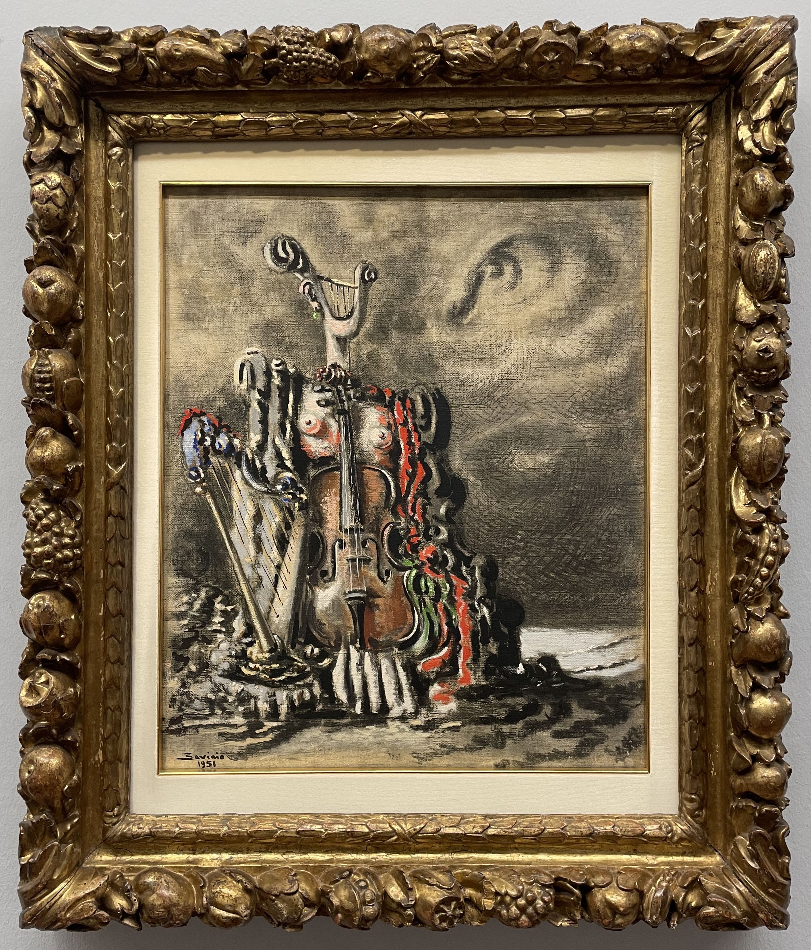 Alberto Savinio, huile sur toile