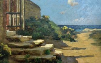 Virginie Demont Breton, huile sur toile