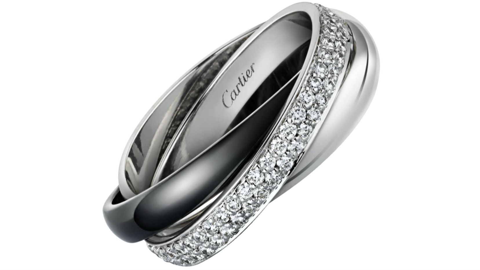 Cartier, bague Trinity en or blanc