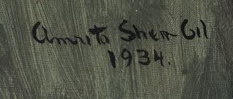 Signature de Amrita Sher Gil