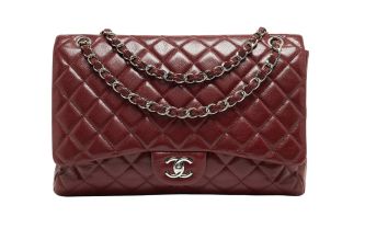 Maxi Timeless en cuir lisse bordeaux