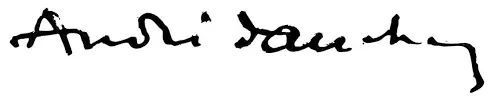 Signature de Andr&eacute; Dauchez