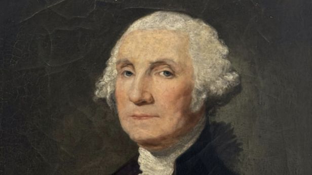 École américaine de la fin du XIXe siècle, suiveur de Gilbert Stuart (Saunderstown 1755-1828 Boston) Portrait en buste de George Washington d’après l’exemplaire de 1803