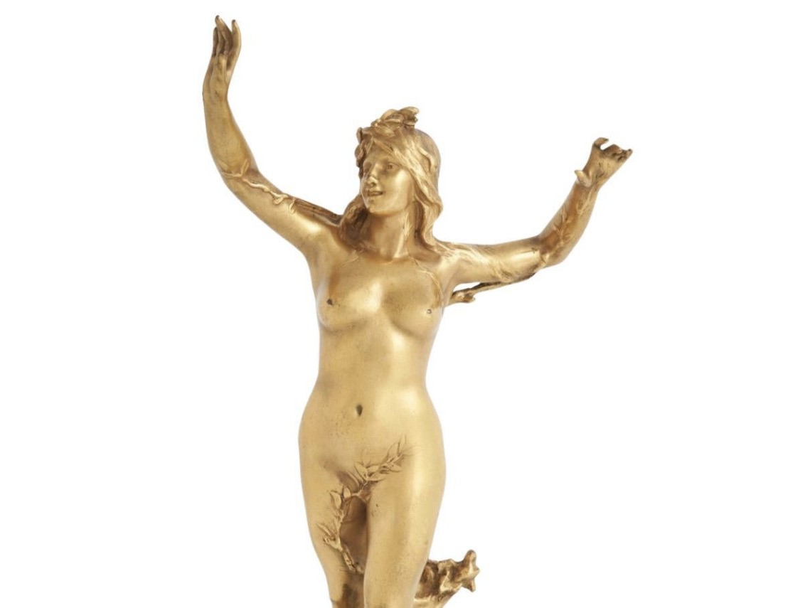 François Raoul Larche, sculpture en bronze doré