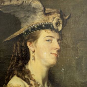 École française, vers 1860 Portrait présumé d'Églé Ney de la Moskowa (1832-1890), duchesse de Persigny