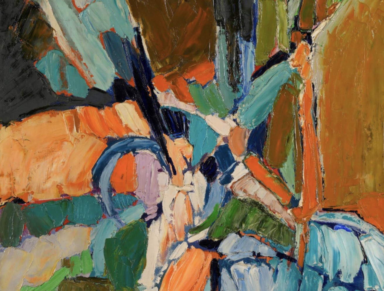 Catherine Zoubtchenko, huile sur toile