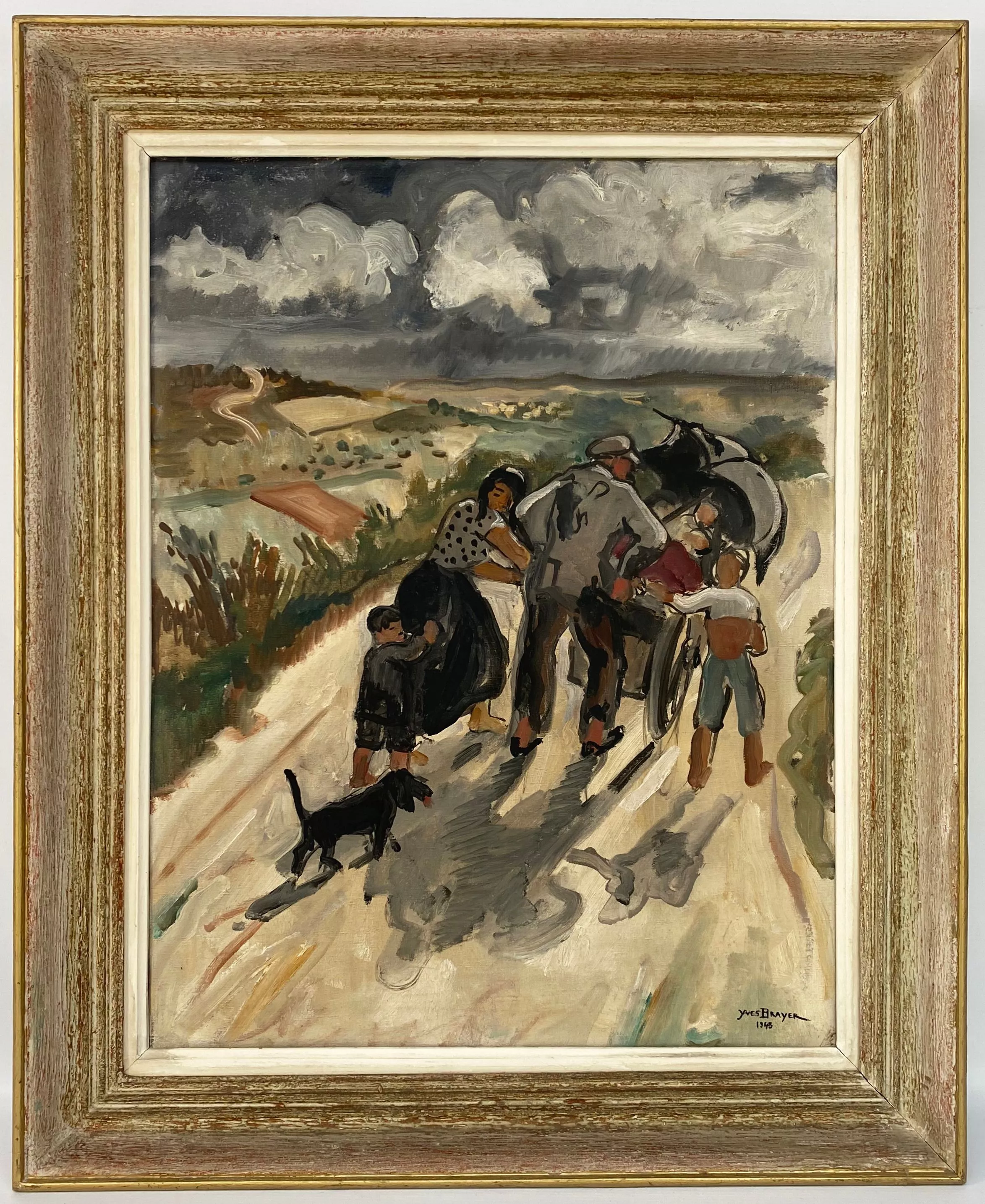 Yves Brayer, huile sur toile