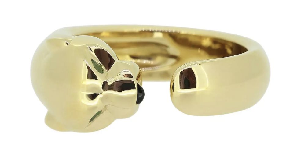 Cartier, bague en or jaune, Panthère Massai