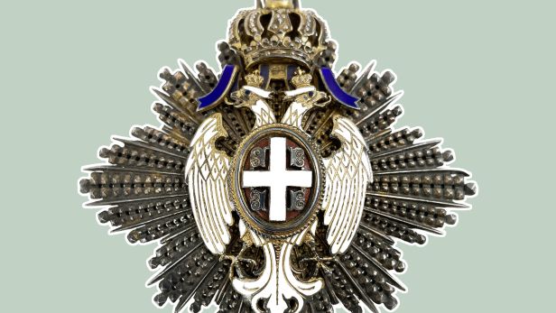 SERBIE Plaque de grand-croix de l’Ordre de l’Aigle Blanc