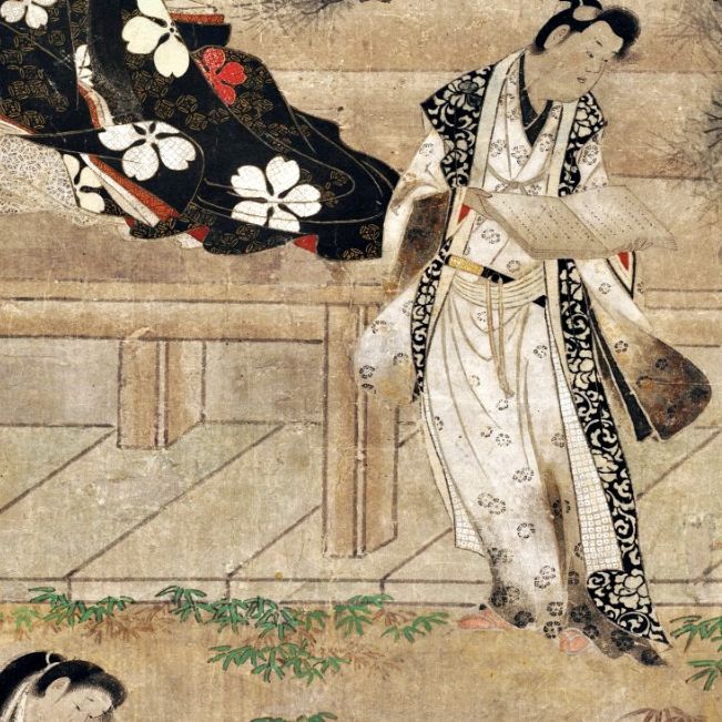 D'apr&egrave;s Iwasa Matabei, encre sur papier