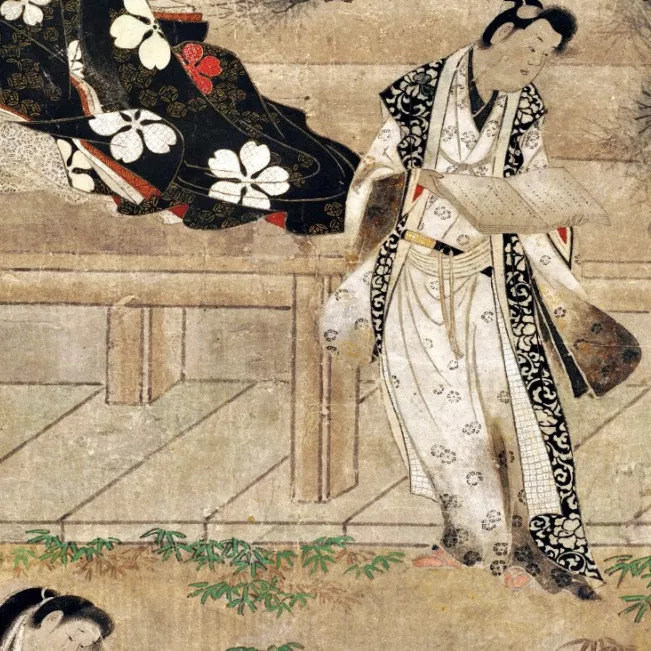 D'apr&egrave;s Iwasa Matabei, encre sur papier